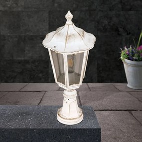 Stalp iluminat exterior stil clasic IP43 H53 Puchberg AL 11K/82503 weiß-gold/rauch OR