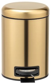 WENKO 24009800 - Coș de gunoi LEMAN 17x25 cm inox/auriu/negru