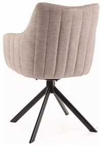 Scaun rotativ Azalia bej deschis/negru Brego31