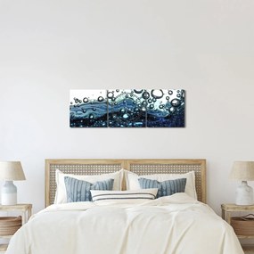Tablou cu bule (cu ceas) (90x30 cm)