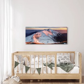 Tablou - Panoramă montană de iarnă II. (120x50 cm)