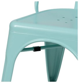 Scaune de dining turcoaz 2 buc. din metal – Ixia