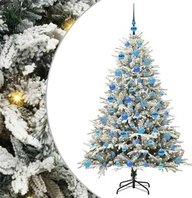 vidaXL Brad de Crăciun artificial pre-iluminat cu set de bile Verde