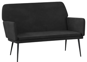 vidaXL Bancă, negru, 108x79x79 cm, catifea