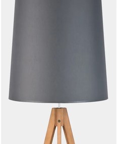 Lampă de podea WALZ 1xE27/25W/230V gri/lemn
