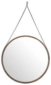 Oglinda decorativa suspendata Alline, 75cm AC-CPMR27-V36-NOGAL