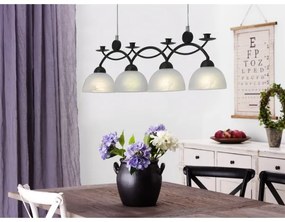 Cottex T454 - Lustră suspendată pe cablu FLORENS, 4 x E14, 40 W, 230 V