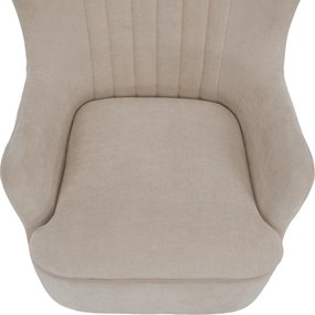 Scaun pivotant de relaxare, gri-bej, MAREN