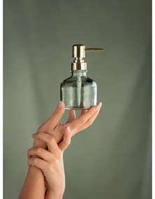 Dozator de săpun lichid verde mentă din sticlă 200 ml Atessa – Wenko