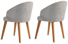 Set de scaune de sufragerie Bentley Grey and DarkOak, 2 buc.