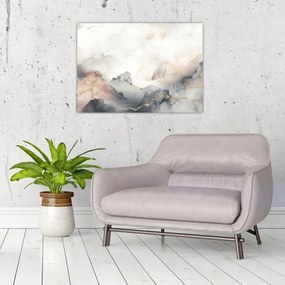 Tablou - Munte abstracție cu textura de marmură (70x50 cm)