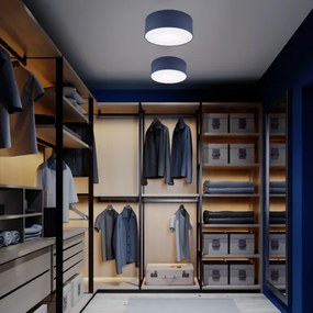 Plafonieră SIRJA PASTEL 1xE27/60W/230V d. 35 cm albastru închis