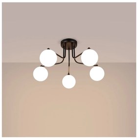 Plafonieră neagră-albă Beam – Sollux