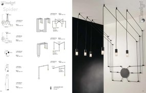Lustra cu 3 pendule design modern SPIDER antracit I-SPIDER-PL3 FE