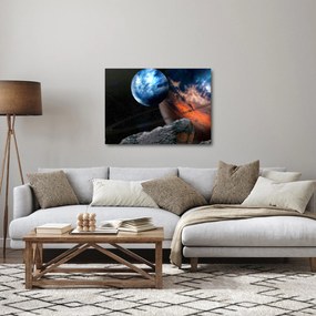 Tablou planetei în cosmos (70x50 cm)
