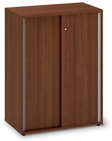 Dulap mediu cu uși glisante ProOffice 80 x 45 x 106,3 cm, nuc