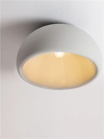 Lustra aplicata tavan cu textura granulata Davo 50cm, gri piatra