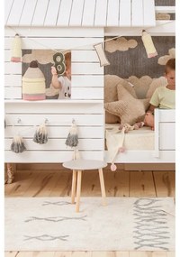 Covor albastru/crem lavabil/țesut manual din bumbac 120x160 cm Atlas Natural – Lorena Canals