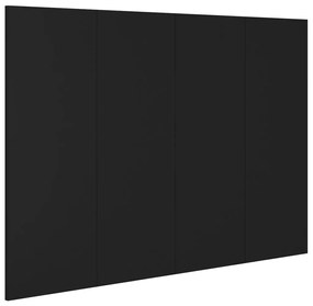 811026 vidaXL Tăblie de pat, negru, 120x1,5x80 cm, lemn prelucrat