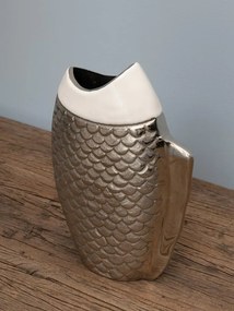Vaza decorativa, din aluminiu, Fish