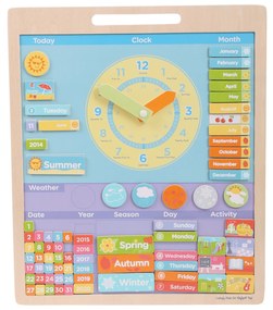 VREMEA - CALENDAR MAGNETIC IN LIMBA ENGLEZA - BIGJIGS TOYS (BJ592)