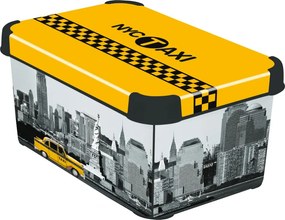 Cutie de depozitare cu capac - S - NY CITY CURVER