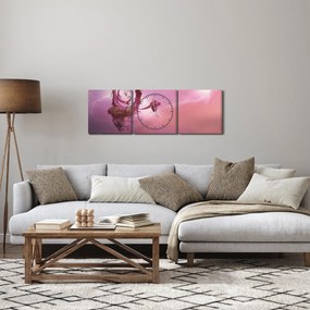 Tablou - Zână pe o insulă plutitoare (cu ceas) (90x30 cm)