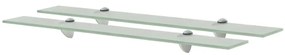vidaXL Rafturi suspendate, 2 buc., 70 x 20 cm, sticlă, 8 mm