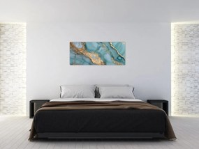 Tablou - Marmură turcoaz (120x50 cm)