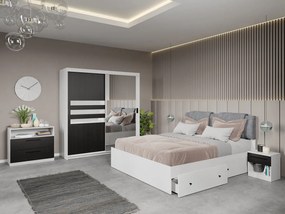 Set dormitor complet Oglinda+Ferrara - Glass - C1