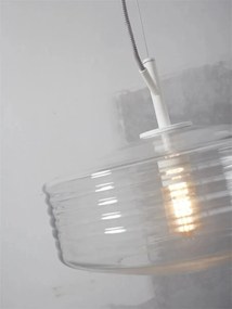 Lustra/Pendul design decorativ Verona ribbed, clear