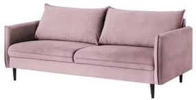 Canapea mov lavandă cu tapițerie din catifea 203 cm Juli – Ropez