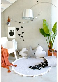 Covor pentru copii gri deschis lavabil/țesut manual din bumbac ø120 cm Bubbly – Lorena Canals