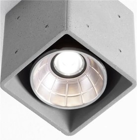 Spot LED aplicat iluminat exterior din beton IP65 RITZ SQ