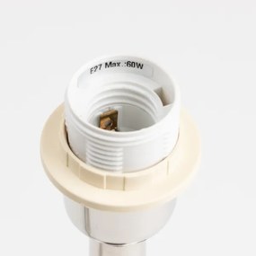 Brilagi - Lampă de masă CERIA 1xE27/60W/230V Ø 25 cm crom lucios/gri