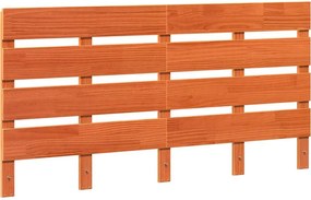 vidaXL Tăblie cap Maro 140,5 x 3 x 80 cm Lemn de pin masiv