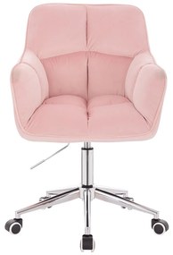 HR550K Scaun Roz Catifea
