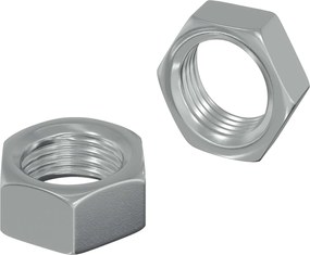 vidaXL Piuliță hexagonală 2 pcs Argintiu M6 Metal