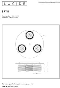 Plafonieră ERYN 3xG9/42W/230V Lucide 70184/03/11