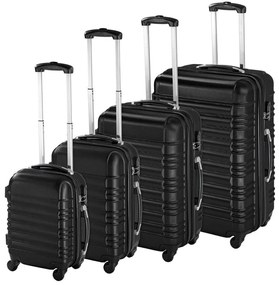 Set de 4 trolere cabina-negru