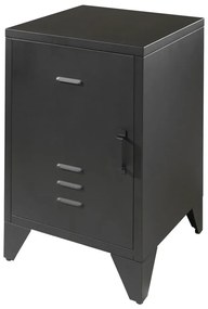 Noptieră de copii neagră din metal BRONXX – Vipack