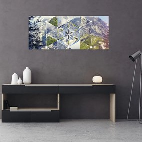 Tablou - Model geometric (120x50 cm)