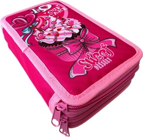 Penar complet echipat, 3 compartimente, 32 piese, pentru fete, Sweet Cake, PNF14