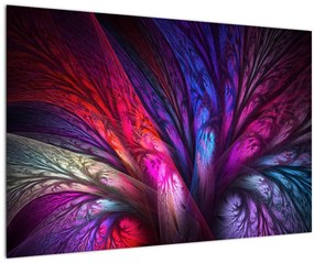 Tabloul abstract cu copacul (90x60 cm)