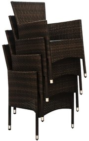 Deuba Set ratan de gradina Berlin 1+6 - maro