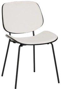 Scaune de dining albe 2 buc. Elio – Ixia