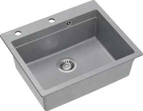 Statie de lucru incastrata Quadron Kurt 110 gri - inox 59.5x50 cm