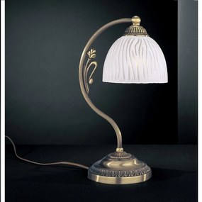 Veioza, lampa de masa clasic design italian din alama, sticla 5650 RA-P. 5650 P