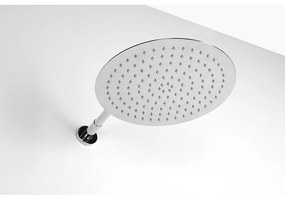 Cap de duș argintiu lucios din oțel inoxidabil ø 30 cm Slim – Sapho