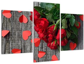 Tablou cu trandafiri (90x60 cm)